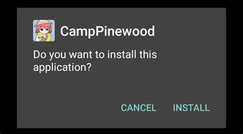 camp pinewood install.